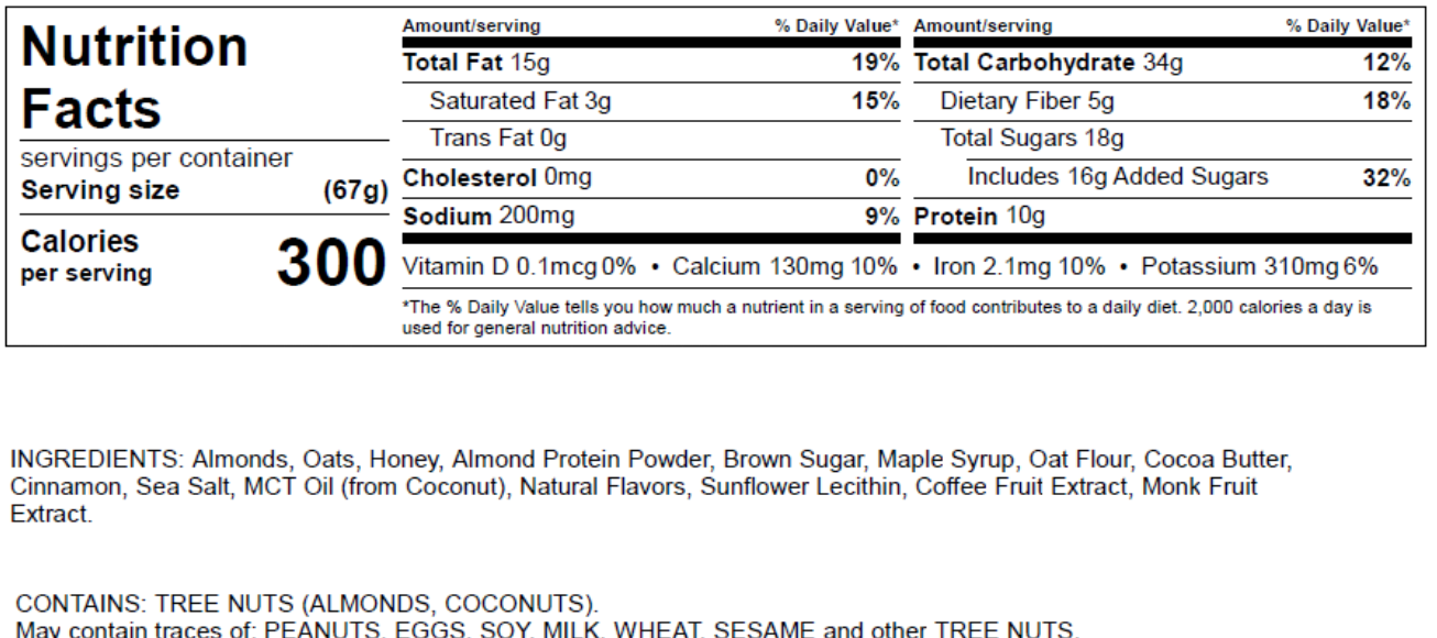 Deadline Bar 2 Count Sample Pack – Original Brown Sugar Almond